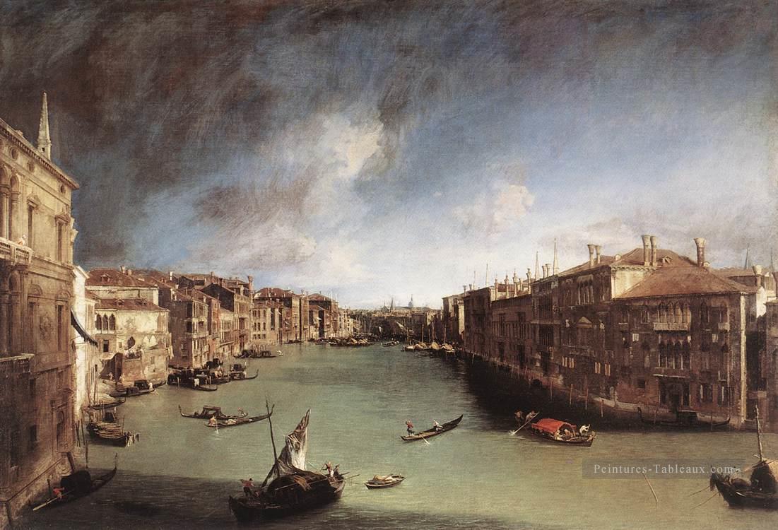 CANALETTO Grand Canal en regardant à l’est du Campo San Vio Canaletto Peintures à l'huile